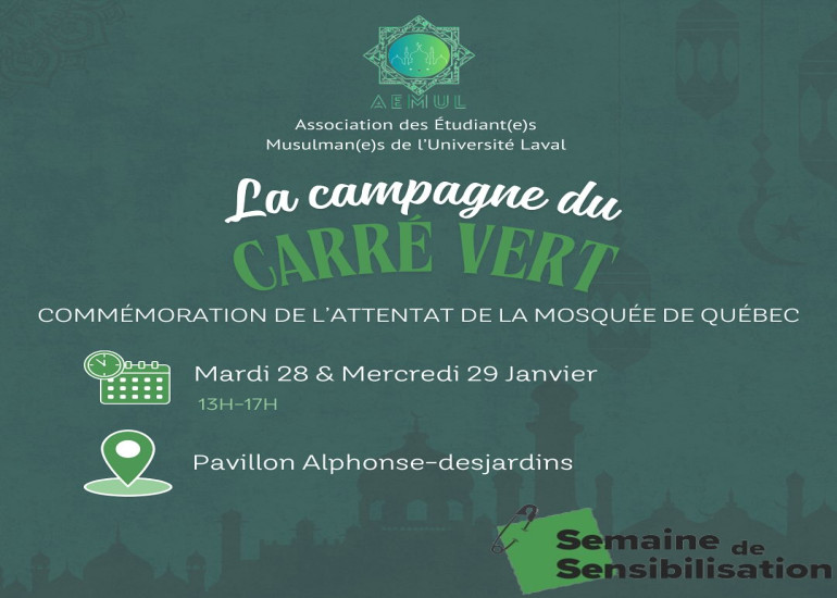 Commémoration de l’attentat à la mosquée de Québec et d’actions contre l’islamophobie