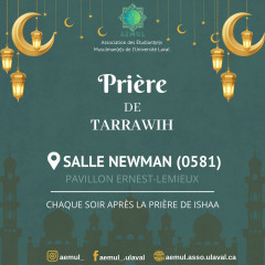 Les prières de Tarawih commencent demain soir