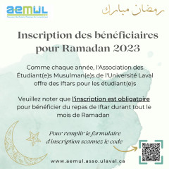 Inscription des bénéficiaires pour Ramadan 2023